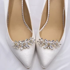 Lace & Favour Horizon Gold Crystal Starburst Schuhclips* Geschenke Für Die Braut | Schuhclips