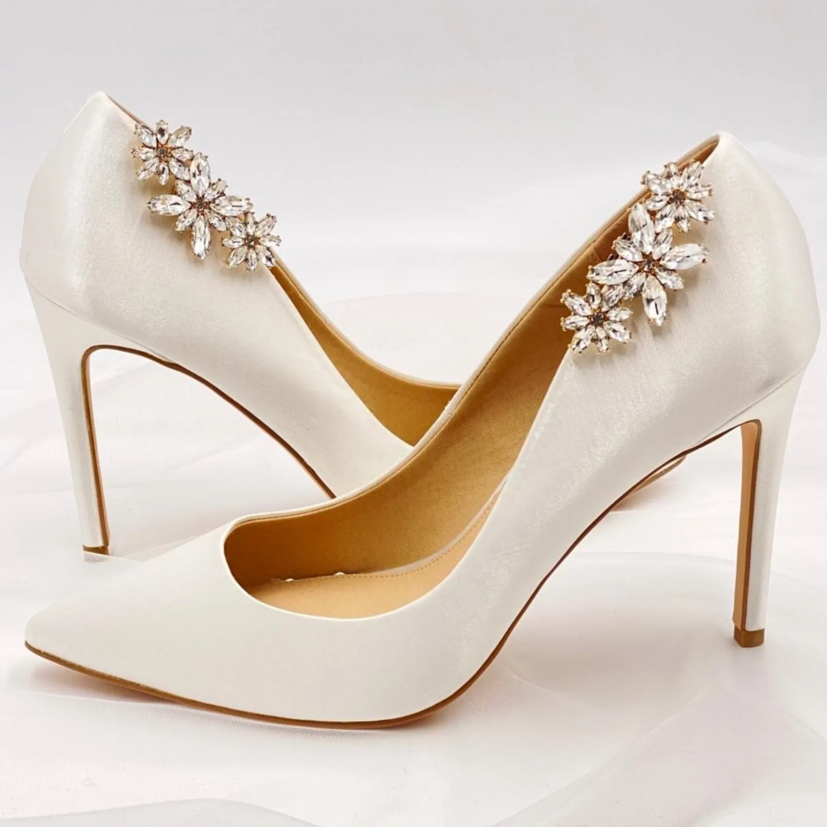 Lace & Favour Horizon Gold Crystal Starburst Schuhclips* Geschenke Für Die Braut | Schuhclips