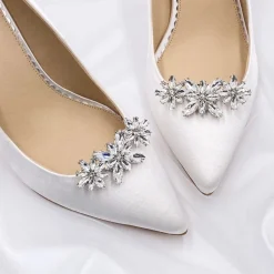 Lace & Favour Horizon Silver Crystal Starburst Schuhclips* Geschenke Für Die Braut | Schuhclips