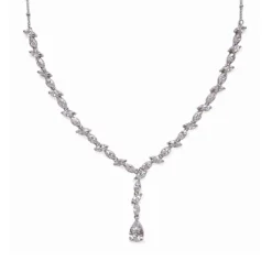 Ivory & Co Ivory and Co Andorra kubischer Zirkon Hochzeit Halskette* Geschenke Für Die Braut | Kristall-hochzeitsschmuck