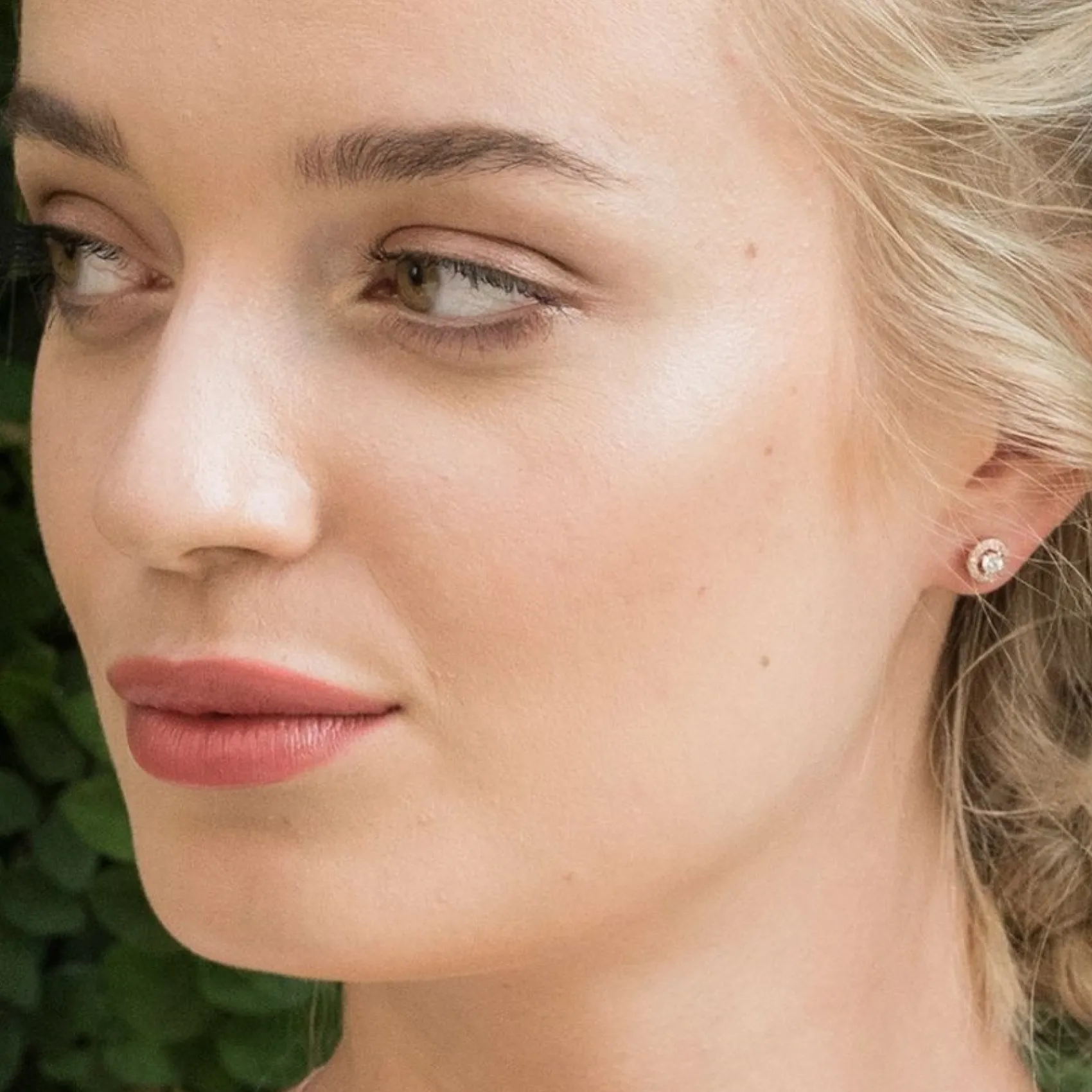 Ivory & Co Ivory and Co Balmoral Rose Gold Kristall-Ohrstecker* Geschenke Für Brautjungfern | Kristall-hochzeitsschmuck