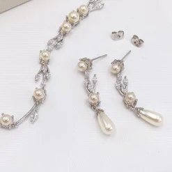 Ivory & Co Ivory and Co Belgravia Perle und Kristall Tropfen Hochzeit Ohrringe* Geschenke Für Die Braut | Vintage Hochzeitsschmuck