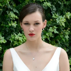 Ivory & Co Ivory and Co Belmont Kristall Tropfen Hochzeit Ohrringe* Silberner Abschlussball-schmuck | Abschlussball-ohrringe