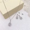 Ivory & Co Ivory and Co Belmont Silber Kristall Brautschmuck Set* Silberner Abschlussball-schmuck | Abschlussball-schmuck-sets