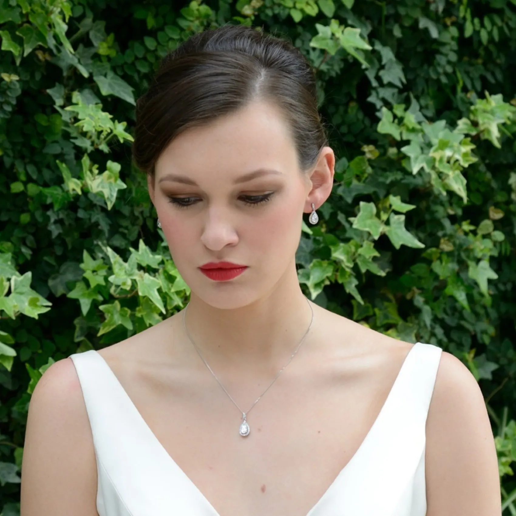 Ivory & Co Ivory and Co Belmont Silber Kristall Brautschmuck Set* Silberner Abschlussball-schmuck | Abschlussball-schmuck-sets
