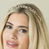 Ivory & Co Ivory and Co Bohemia Gold Zarte Perle und Kristall Haarstrang* Geschenke Für Brautjungfern | Geschenke Für Die Braut