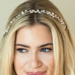 Ivory & Co Ivory and Co Bohemia Rose Gold Zarte Perle und Kristall Haarstrang* Geschenke Für Brautjungfern | Geschenke Für Die Braut