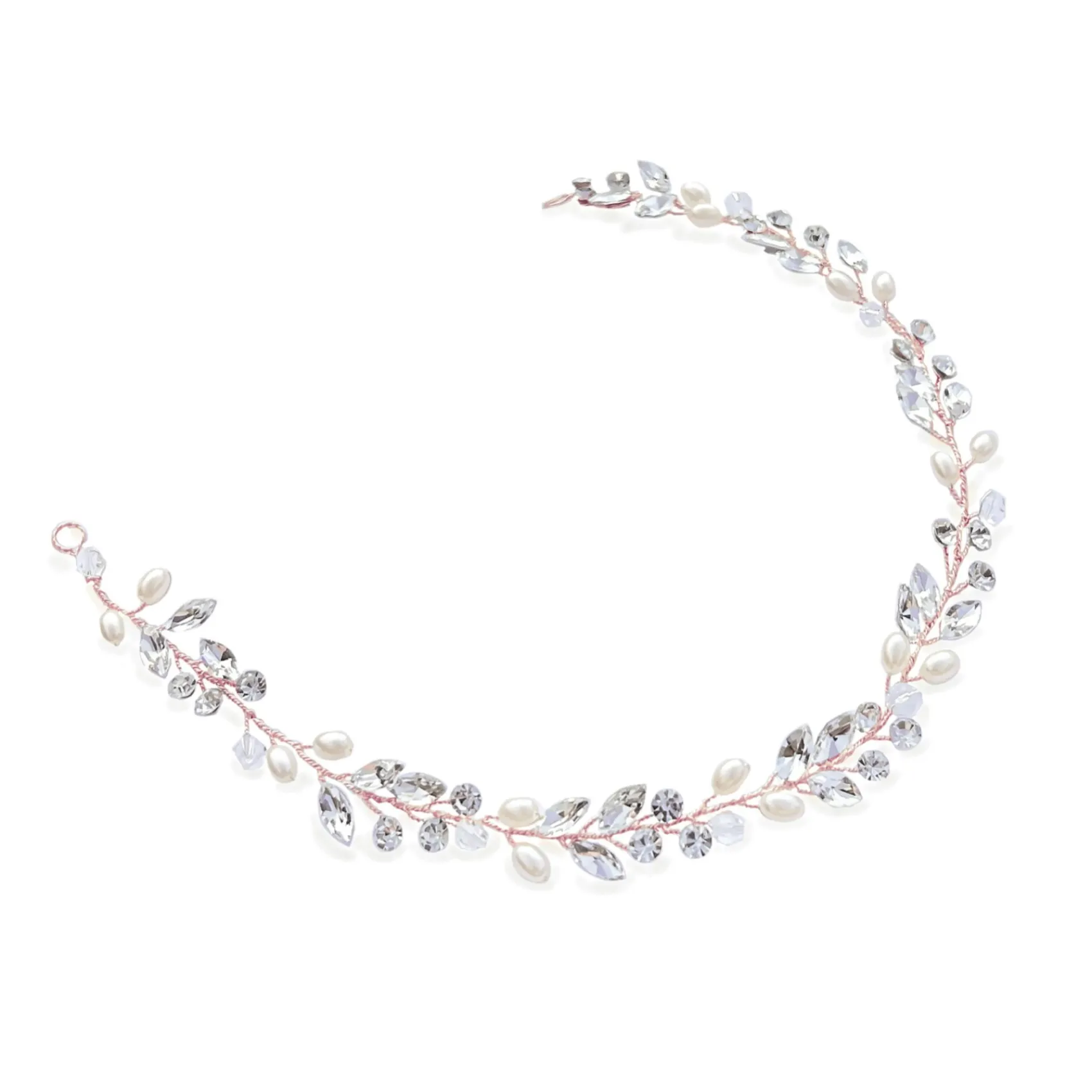 Ivory & Co Ivory and Co Bohemia Rose Gold Zarte Perle und Kristall Haarstrang* Geschenke Für Brautjungfern | Geschenke Für Die Braut