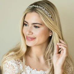 Ivory & Co Ivory and Co Bohemia Silber Zarte Perle und Kristall Haar Rebe* Geschenke Für Die Braut | Geschenke Für Brautjungfern