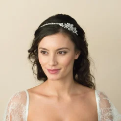 Ivory & Co Ivory and Co Clara Perle und Kristall Brautstirnband* Perlen-haarschmuck | Silberne Haar-accessoires