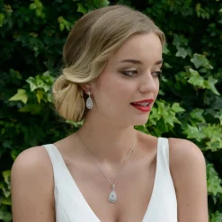 Ivory & Co Ivory and Co Cosmopolitan Vintage Kristall Tropfen Hochzeit Ohrringe* Silberner Abschlussball-schmuck | Abschlussball-ohrringe