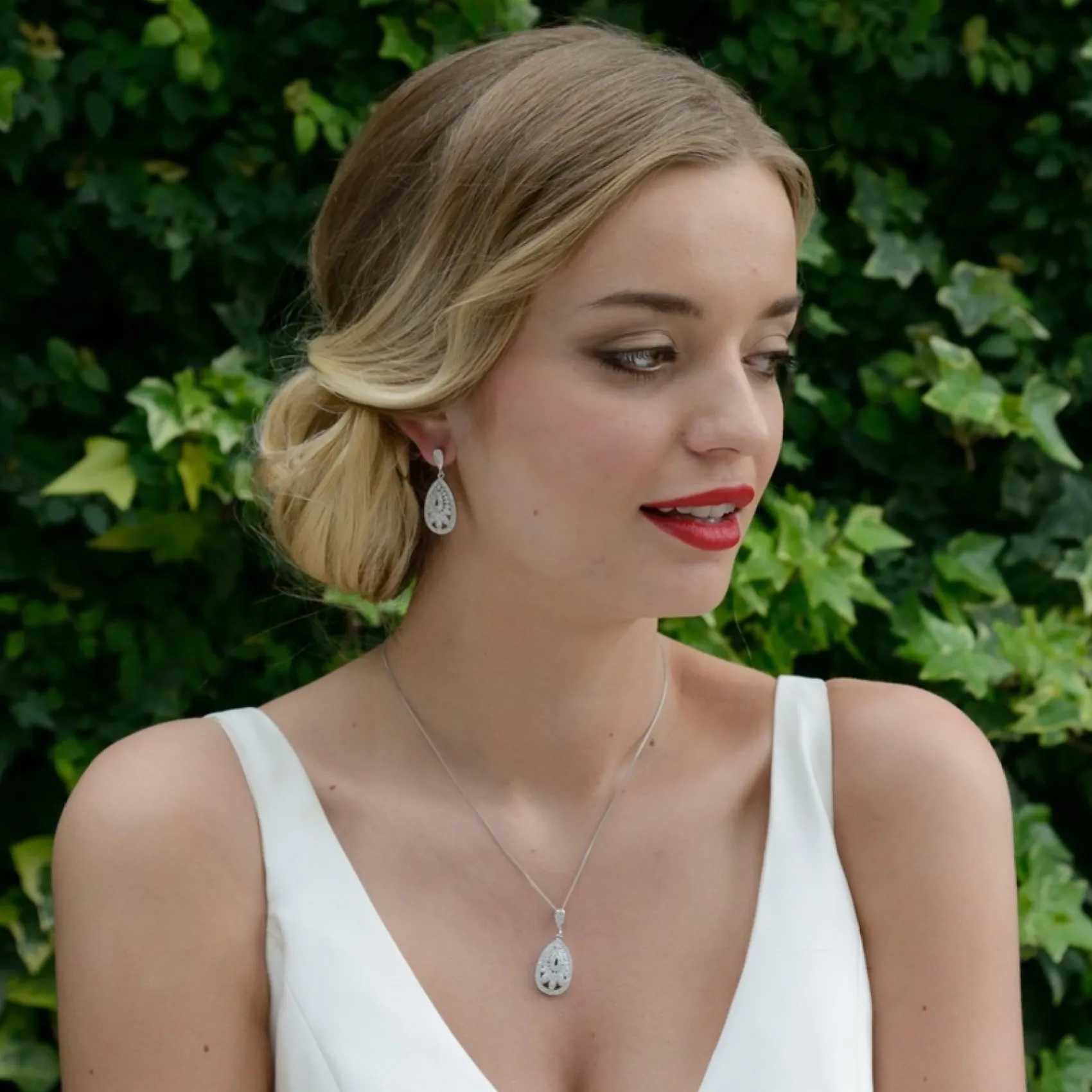 Ivory & Co Ivory and Co Cosmopolitan Vintage Kristall Tropfen Hochzeit Ohrringe* Silberner Abschlussball-schmuck | Abschlussball-ohrringe
