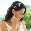 Ivory & Co Ivory and Co Cosmos Silber Kristall und Perle Haarnadel Set* Perlen-haarschmuck | Silberne Haar-accessoires