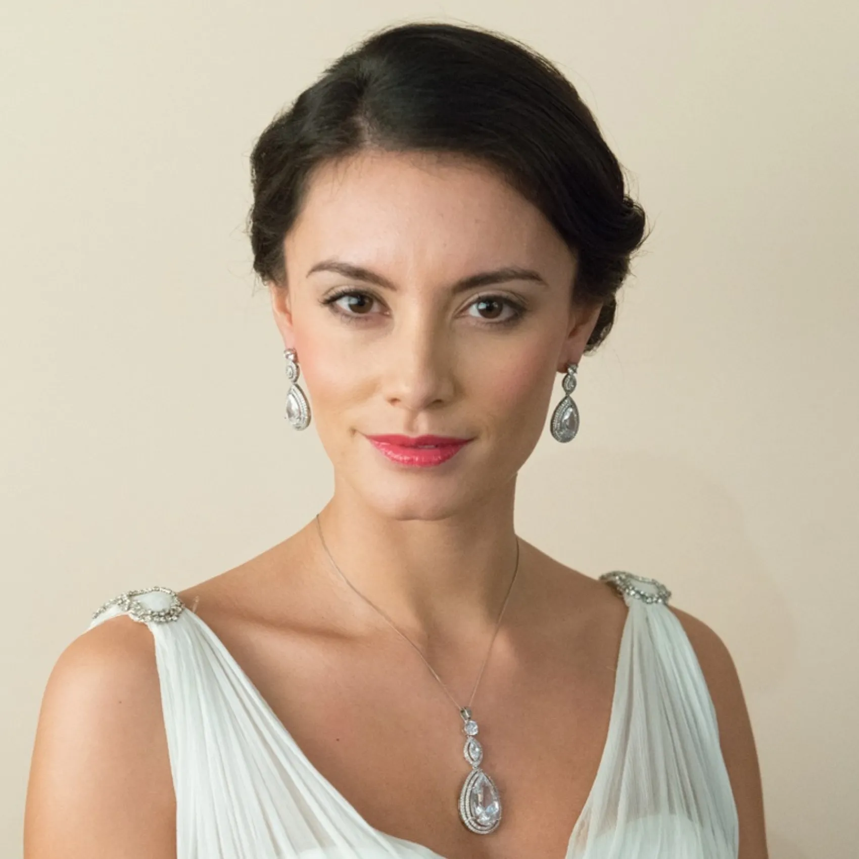 Ivory & Co Ivory and Co Cotton Club Kristall Tropfen Hochzeit Ohrringe* Silberner Abschlussball-schmuck | Abschlussball-ohrringe