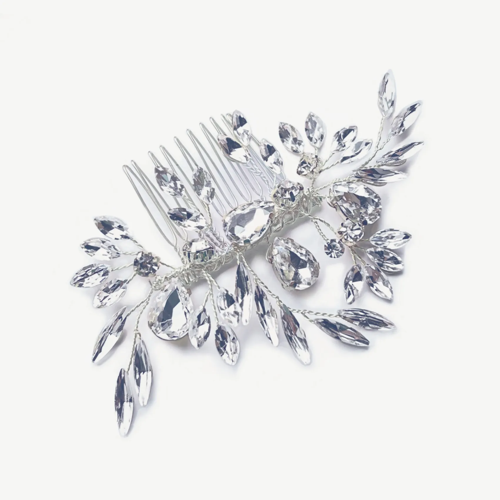Ivory & Co Ivory and Co Diamant Frost Silber Kristall Haarkamm* Abschlussball Haarspangen & Kämme | Haarschmuck Aus Kristall