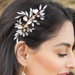 Ivory & Co Ivory and Co Diamant-Frost Gold Kristall-Haarkamm* Abschlussball Haarspangen & Kämme | Haarschmuck Aus Kristall
