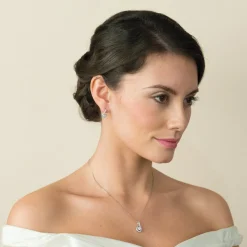 Ivory & Co Ivory and Co Eternity Kristall-Anhänger Halskette* Abschlussball-halsketten | Silberner Abschlussball-schmuck