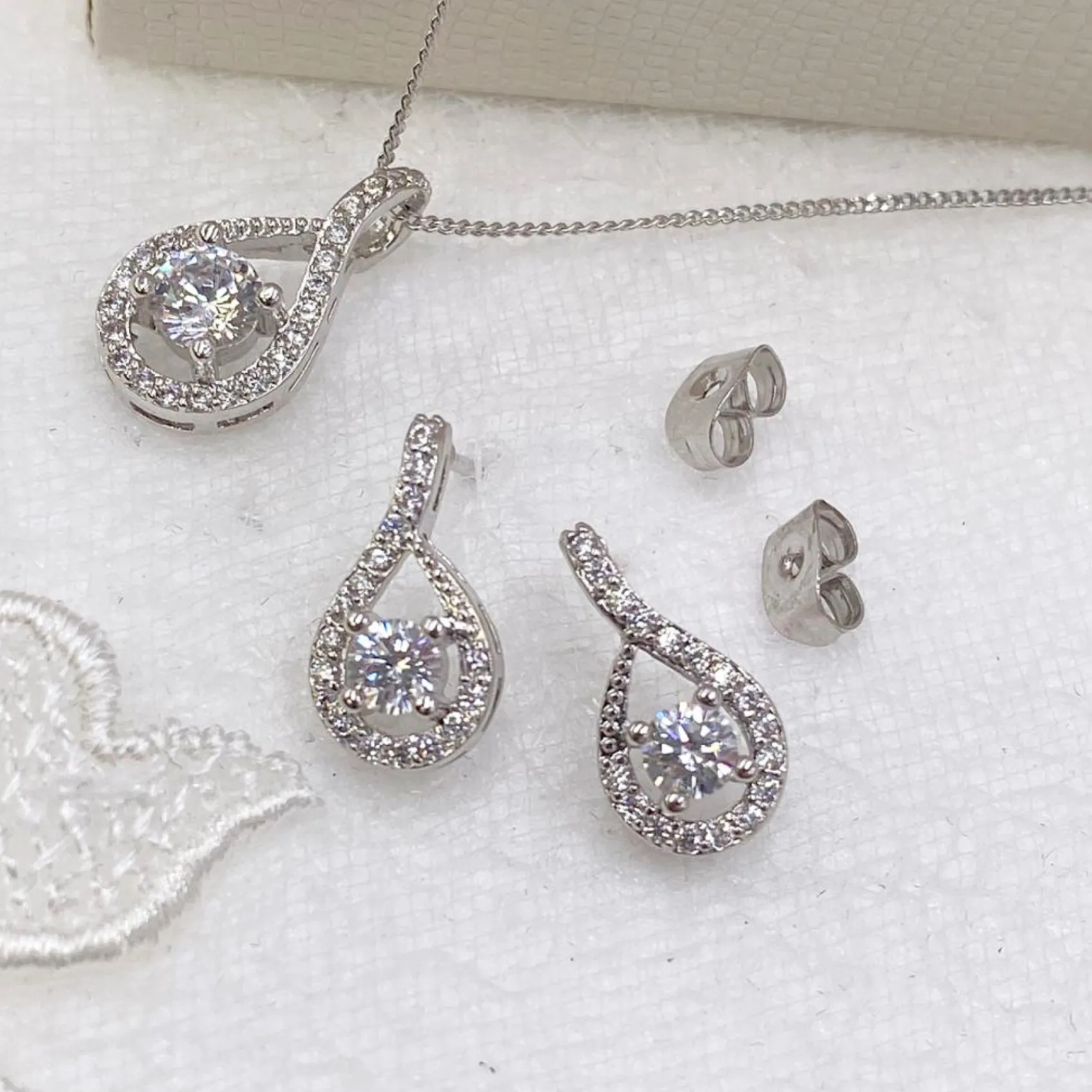 Ivory & Co Ivory and Co Eternity Kristall Brautschmuck Set* Geschenke Für Brautjungfern | Geschenke Für Die Braut