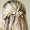 Ivory & Co Ivory and Co Gardenia Gold Zierliche Kristall und Perle Floral Haarspange* Geschenke Für Brautjungfern | Geschenke Für Die Braut