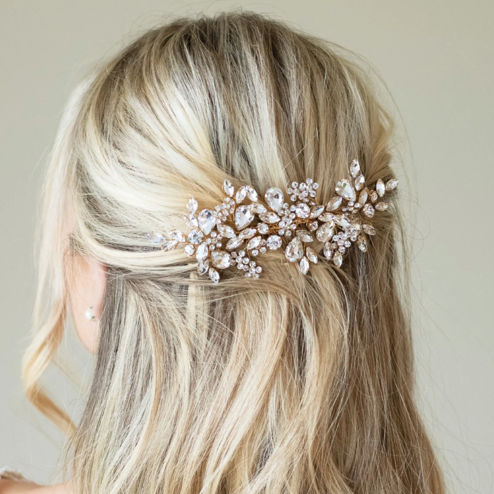 Ivory & Co Ivory and Co Gold Kristall verkrustet funkelnden Haarkamm* Abschlussball Haarspangen & Kämme | Vintage-kopfbedeckungen