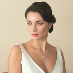 Ivory & Co Ivory and Co Hampton Cubic Zirkonia Anhänger Halskette* Silberner Abschlussball-schmuck | Abschlussball-halsketten