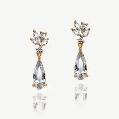 Ivory & Co Ivory and Co Harrogate Silber Kristall-Tropfen-Ohrringe* Silberner Abschlussball-schmuck | Abschlussball-ohrringe
