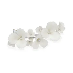 Ivory & Co Ivory and Co Holunderblüte Keramik Blumen zierlich Hochzeit Haarspange* Geschenke Für Blumenmädchen | Geschenke Für Brautjungfern
