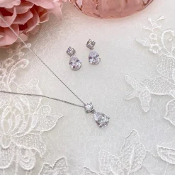 Ivory & Co Ivory and Co Imperial Cubic Zirkonia Brautschmuck Set* Silberner Abschlussball-schmuck | Abschlussball-schmuck-sets