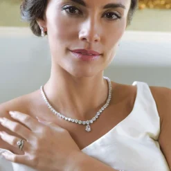 Ivory & Co Ivory and Co Imperial Cubic Zirkonia Hochzeit Halskette* Geschenke Für Die Braut | Kristall-hochzeitsschmuck