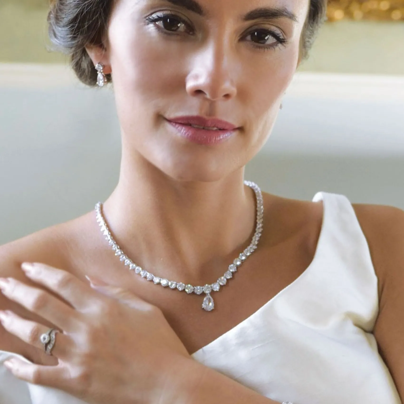 Ivory & Co Ivory and Co Imperial Cubic Zirkonia Hochzeit Halskette* Geschenke Für Die Braut | Kristall-hochzeitsschmuck