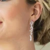 Ivory & Co Ivory and Co Islington Rose Gold Kristall-Cluster-Ohrringe* Kristall-hochzeitsschmuck | Roségold Hochzeitsschmuck