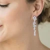 Ivory & Co Ivory and Co Islington Silber Kristall Cluster Tropfen Ohrringe* Silberner Abschlussball-schmuck | Abschlussball-ohrringe
