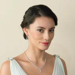 Ivory & Co Ivory and Co Kensington kubischer Zirkon Hochzeit Halskette* Geschenke Für Die Braut | Vintage Hochzeitsschmuck