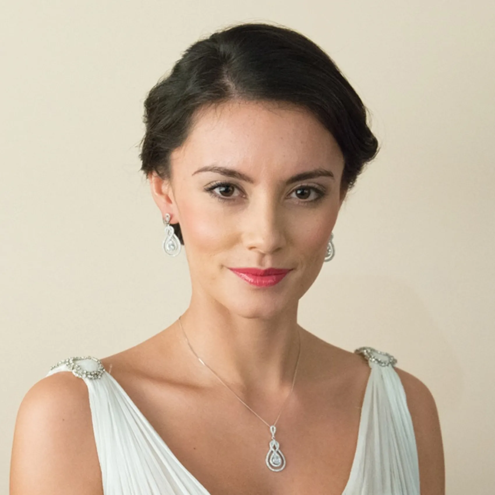 Ivory & Co Ivory and Co Lexington Kristall-Tropfen-Ohrringe zur Hochzeit* Silberner Abschlussball-schmuck | Abschlussball-ohrringe
