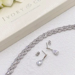 Ivory & Co Ivory and Co Lincoln Cubic Zirkonia Hochzeit Armband* Geschenke Für Die Braut | Vintage Hochzeitsschmuck