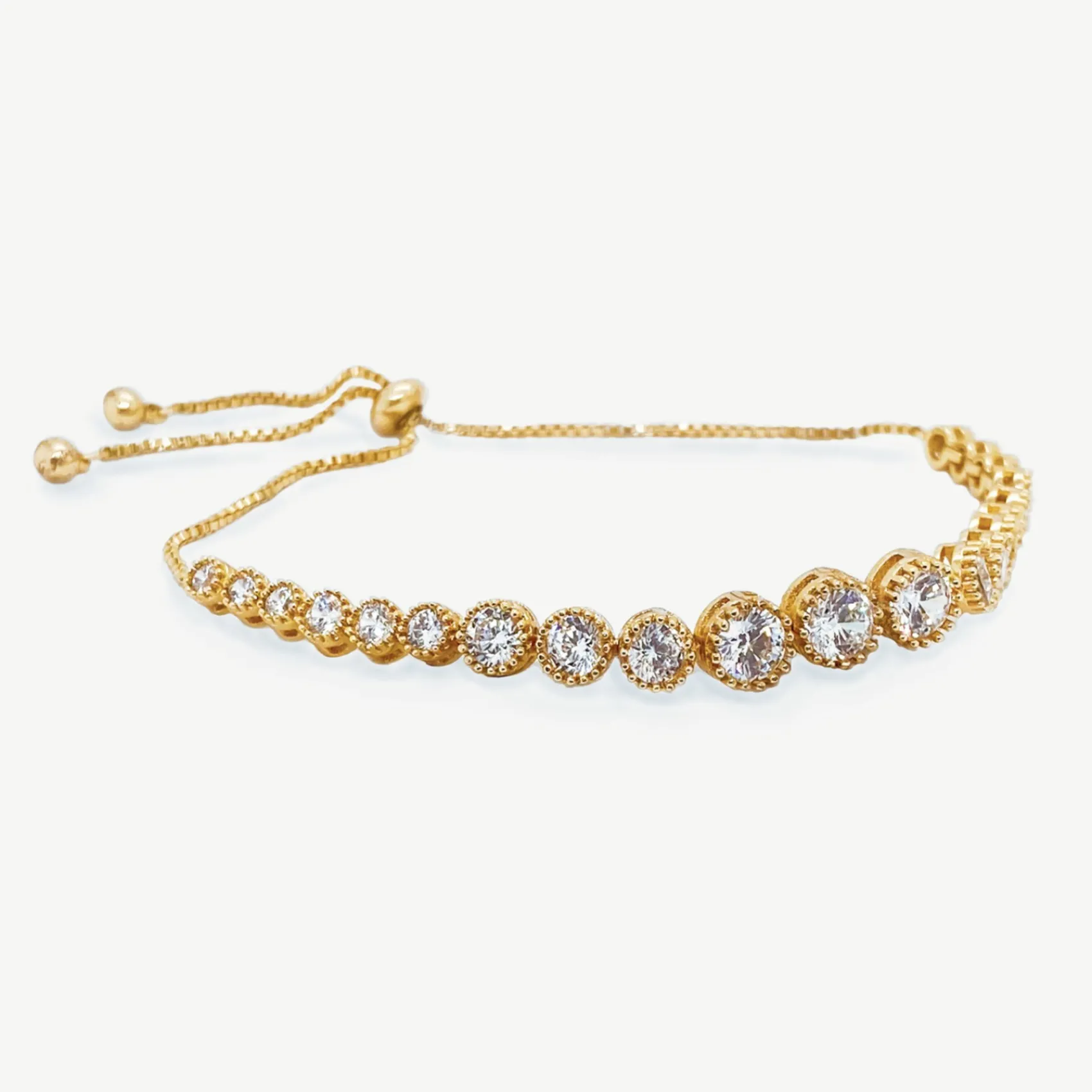 Ivory & Co Ivory and Co Marseille Gold Graduierter Kristall Knebelarmband* Goldener Abschlussball-schmuck | Prom Armbänder