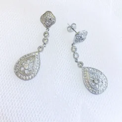 Ivory & Co Ivory and Co Mondsüchtig Kristall Hochzeit Ohrringe* Silberner Abschlussball-schmuck | Abschlussball-ohrringe