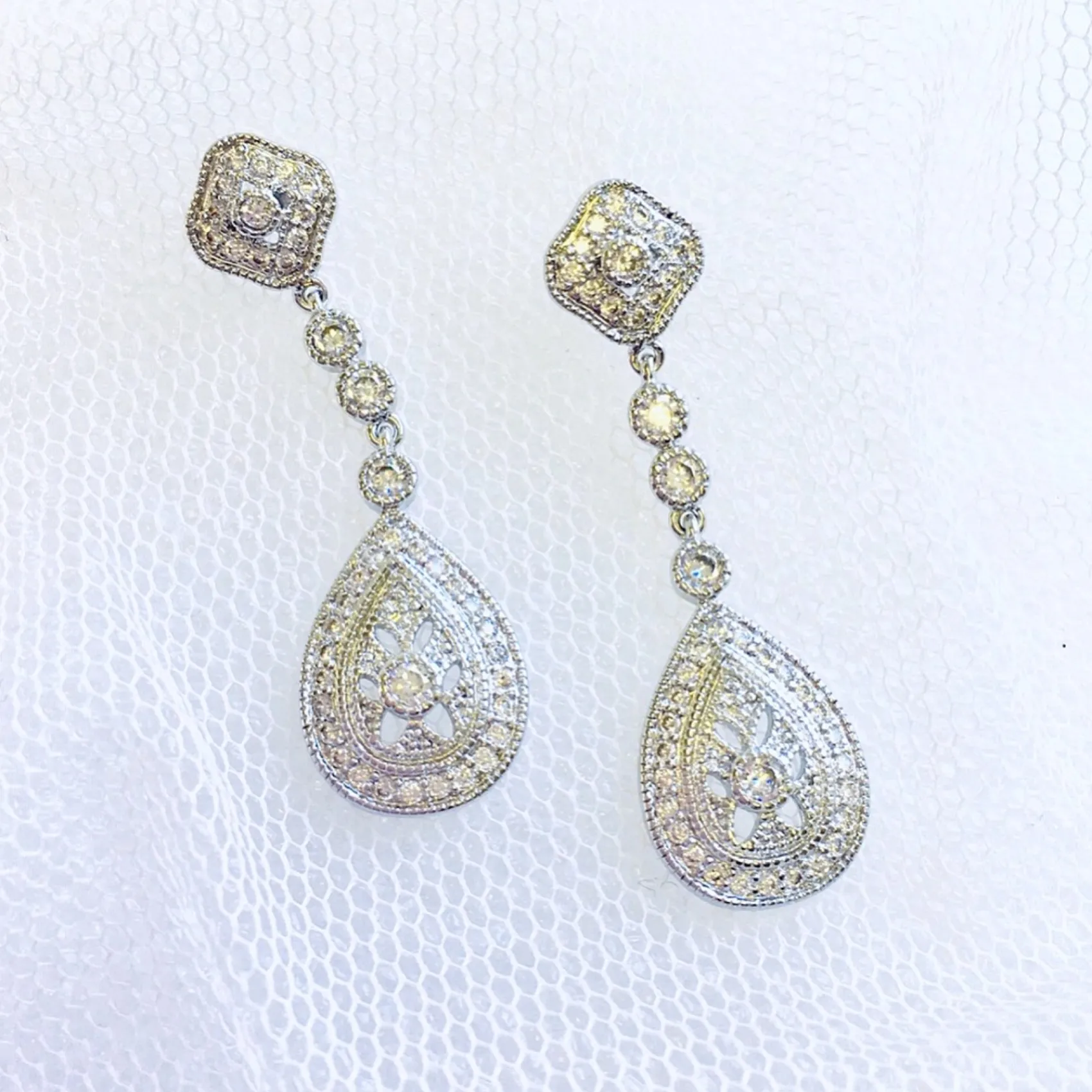 Ivory & Co Ivory and Co Mondsüchtig Kristall Hochzeit Ohrringe* Silberner Abschlussball-schmuck | Abschlussball-ohrringe