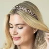 Ivory & Co Ivory and Co Moonshine Rose Gold Perle und Kristall Stirnband* Abschlussball-haarbänder & Tiaras | Haarschmuck Aus Kristall
