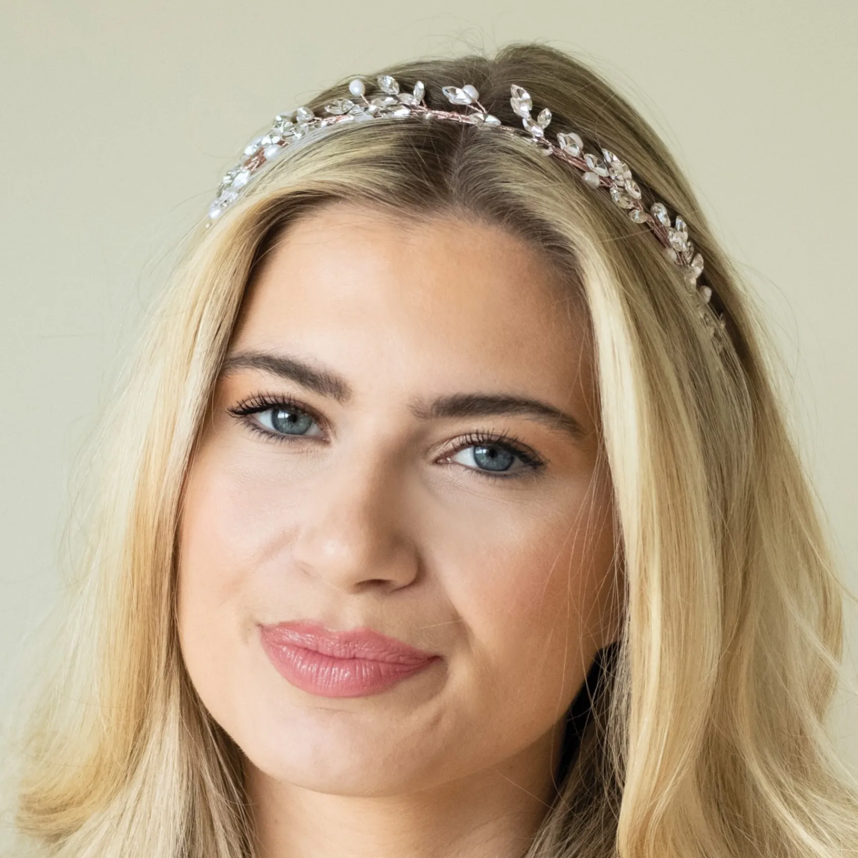 Ivory & Co Ivory and Co Moonshine Rose Gold Perle und Kristall Stirnband* Abschlussball-haarbänder & Tiaras | Haarschmuck Aus Kristall