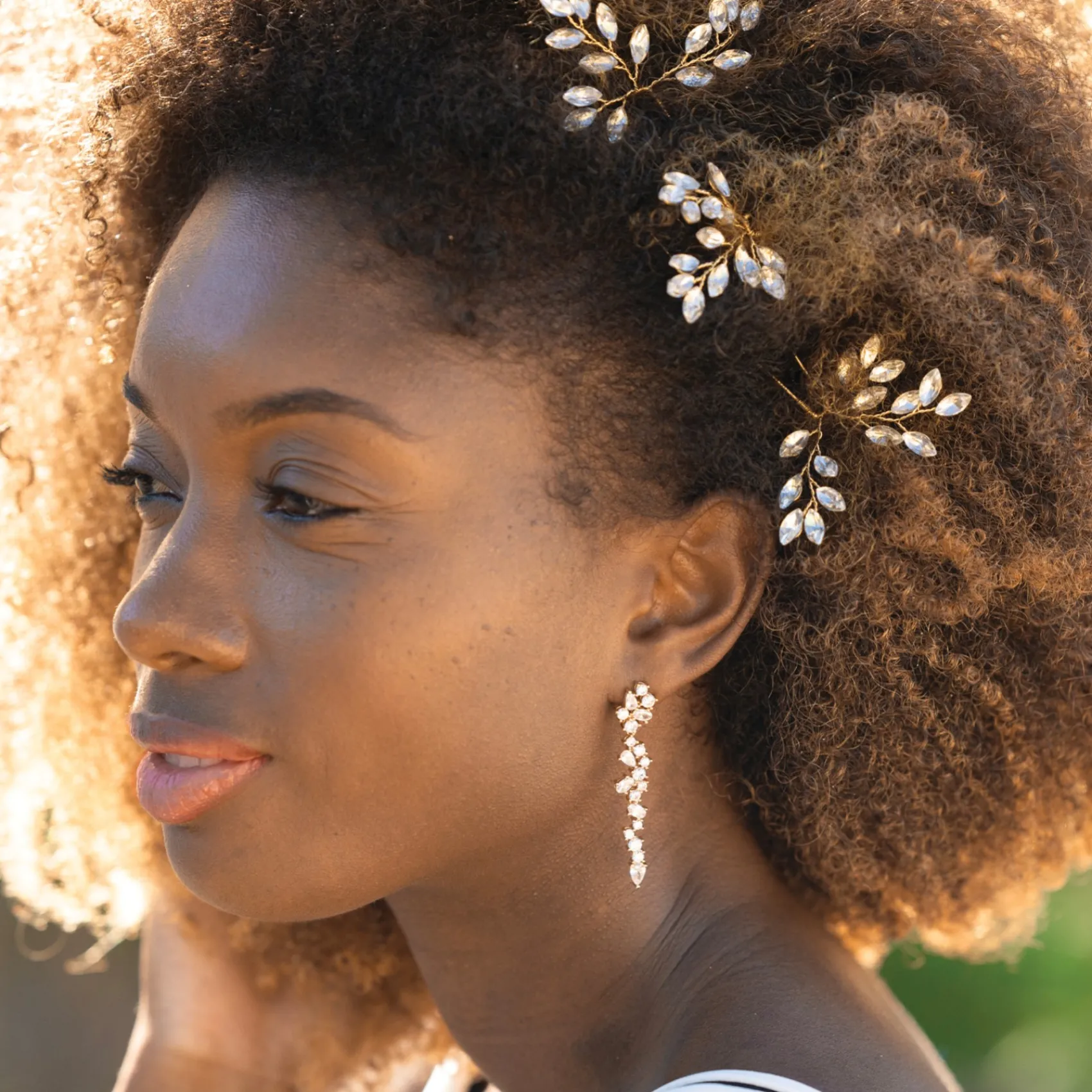 Ivory & Co Ivory and Co Moonspray Gold Kristallspray Haarnadel Set* Abschlussball Haarspangen & Kämme | Haarschmuck Aus Kristall