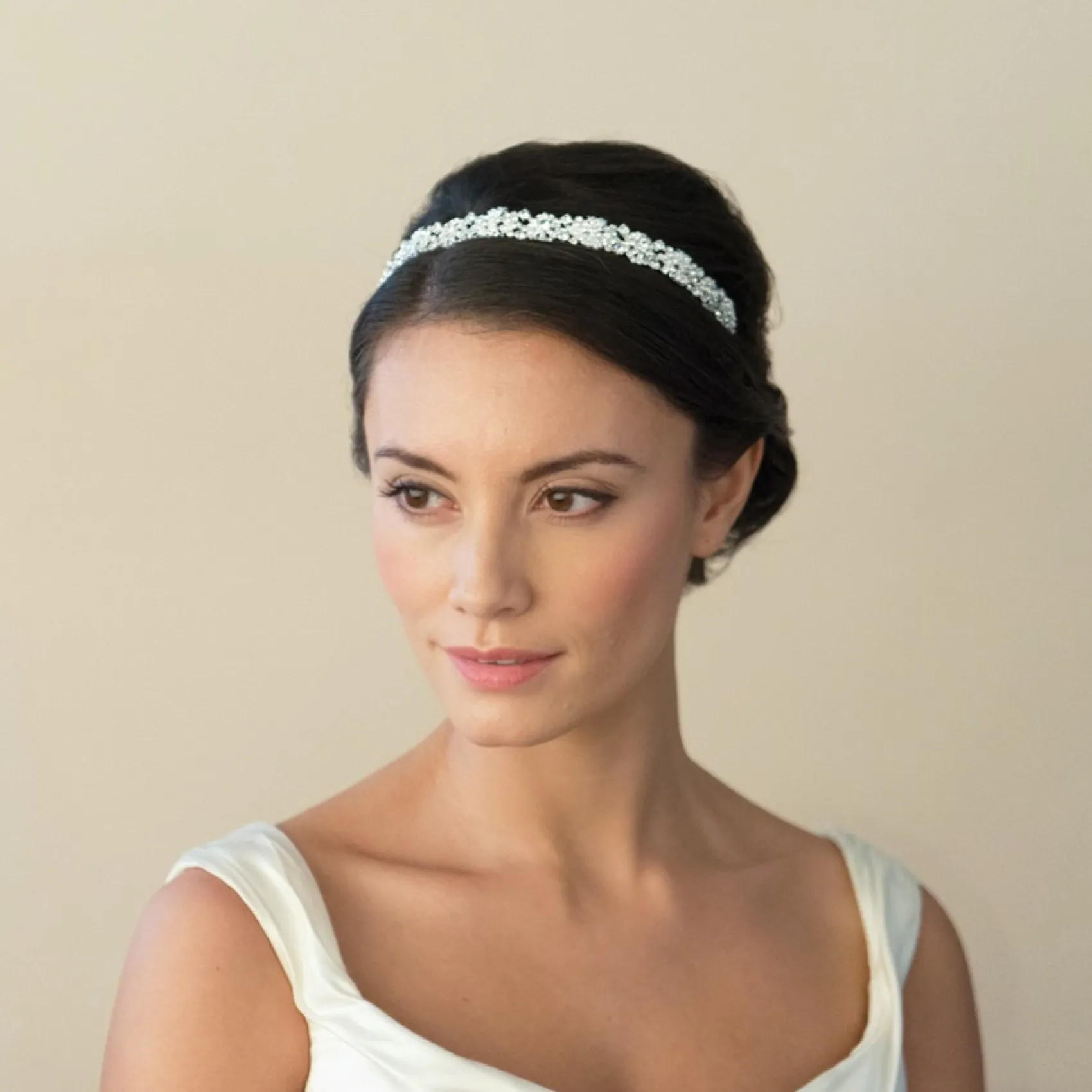 Ivory & Co Ivory and Co Natalia Kristall verschönert Brautstirnband* Haarschmuck Aus Kristall | Silberne Haar-accessoires