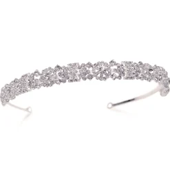 Ivory & Co Ivory and Co Natalia Kristall verschönert Brautstirnband* Haarschmuck Aus Kristall | Silberne Haar-accessoires