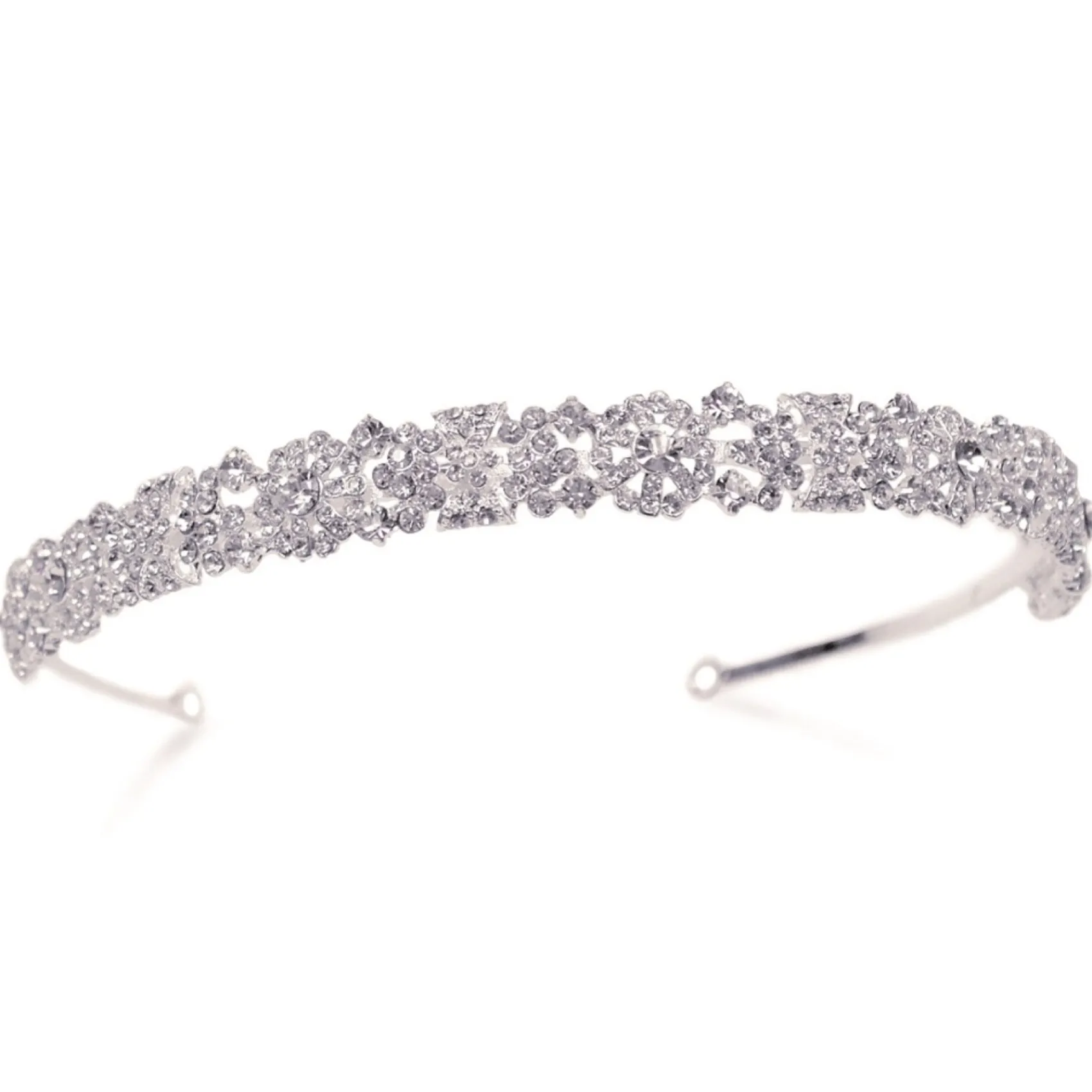 Ivory & Co Ivory and Co Natalia Kristall verschönert Brautstirnband* Haarschmuck Aus Kristall | Silberne Haar-accessoires