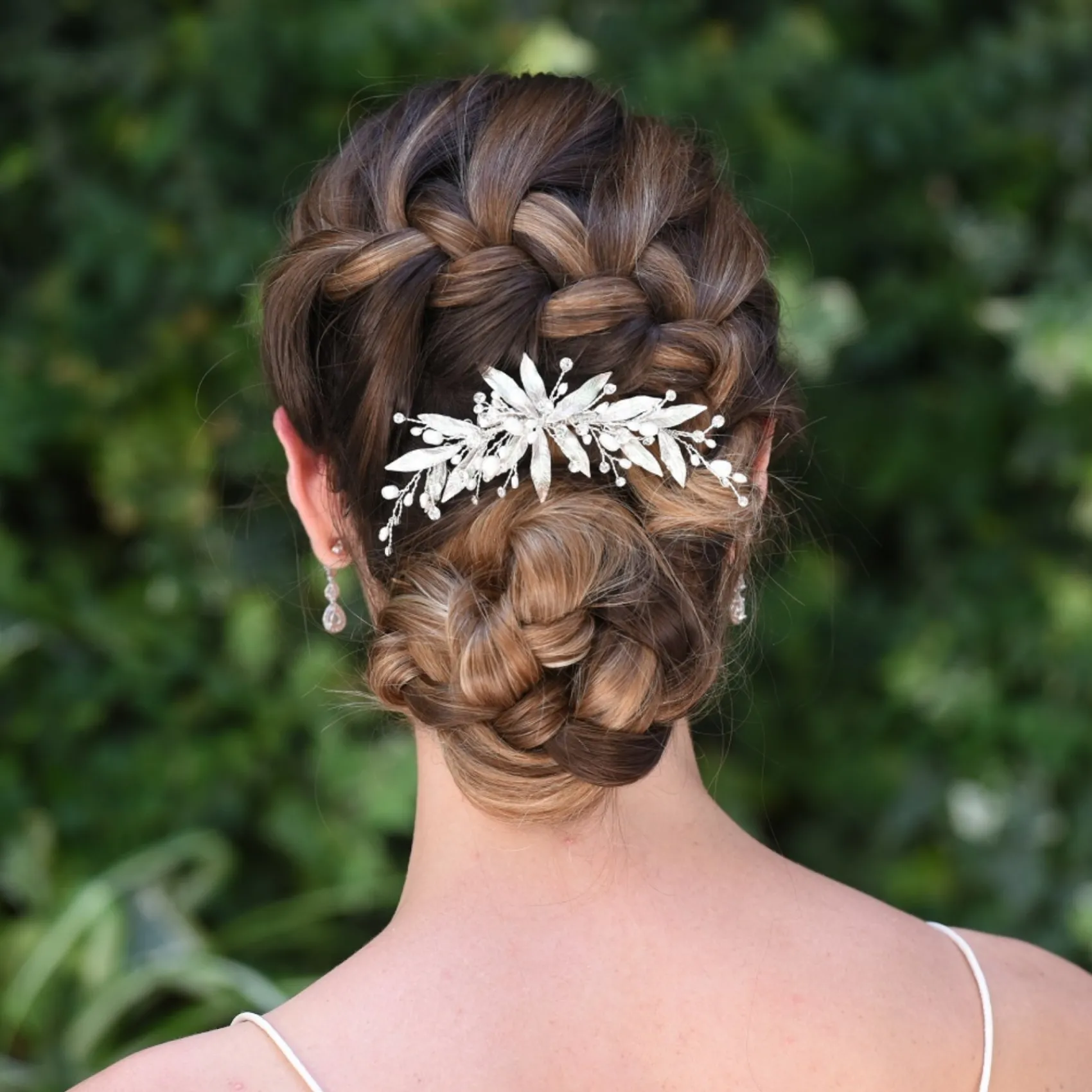 Ivory & Co Ivory and Co Nieva mit Perlen und Kristallzweigen Haarspange* Perlen-haarschmuck | Silberne Haar-accessoires