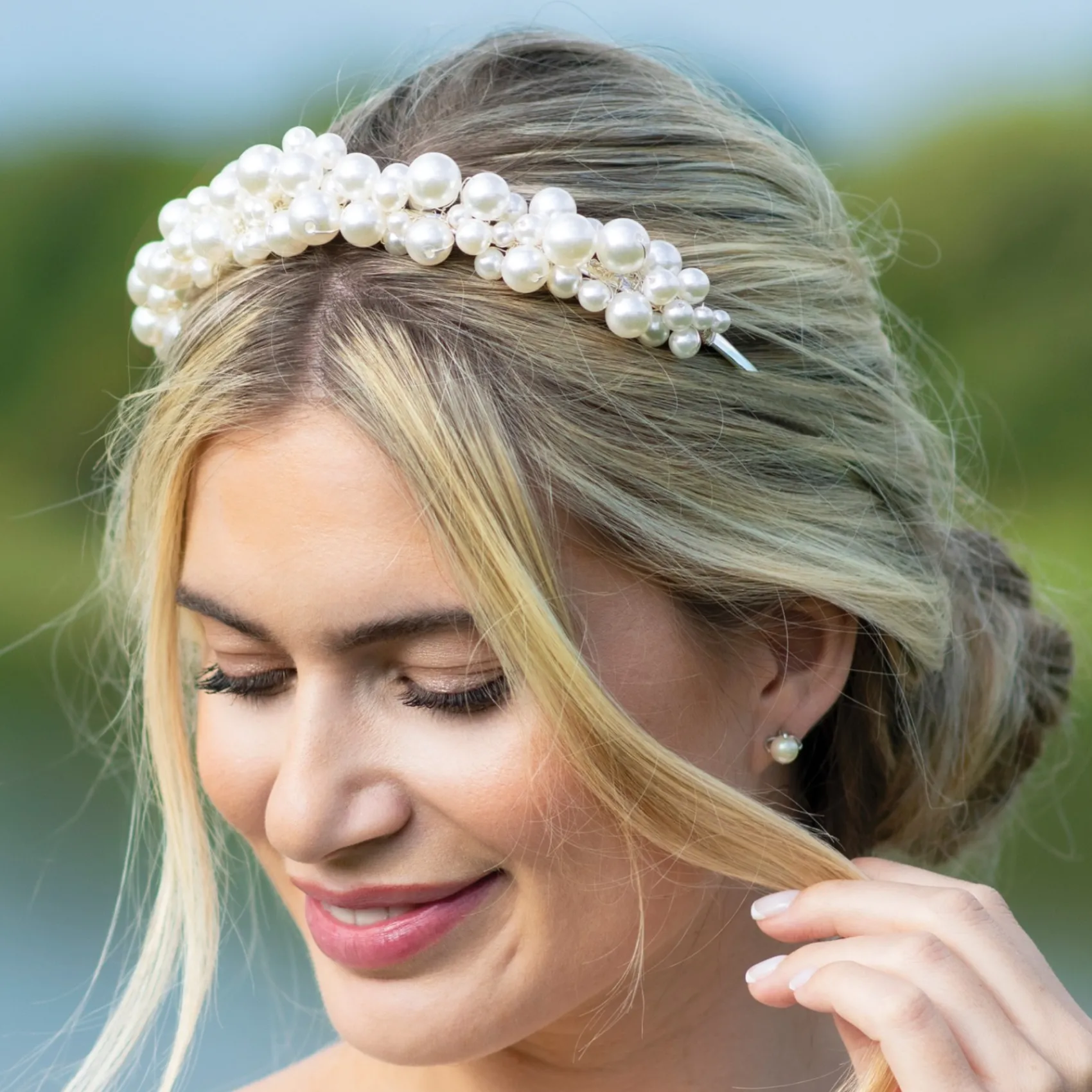 Ivory & Co Ivory and Co Odyssey Aussage Perlen Cluster Brautstirnband* Geschenke Für Die Braut | Perlen-haarschmuck
