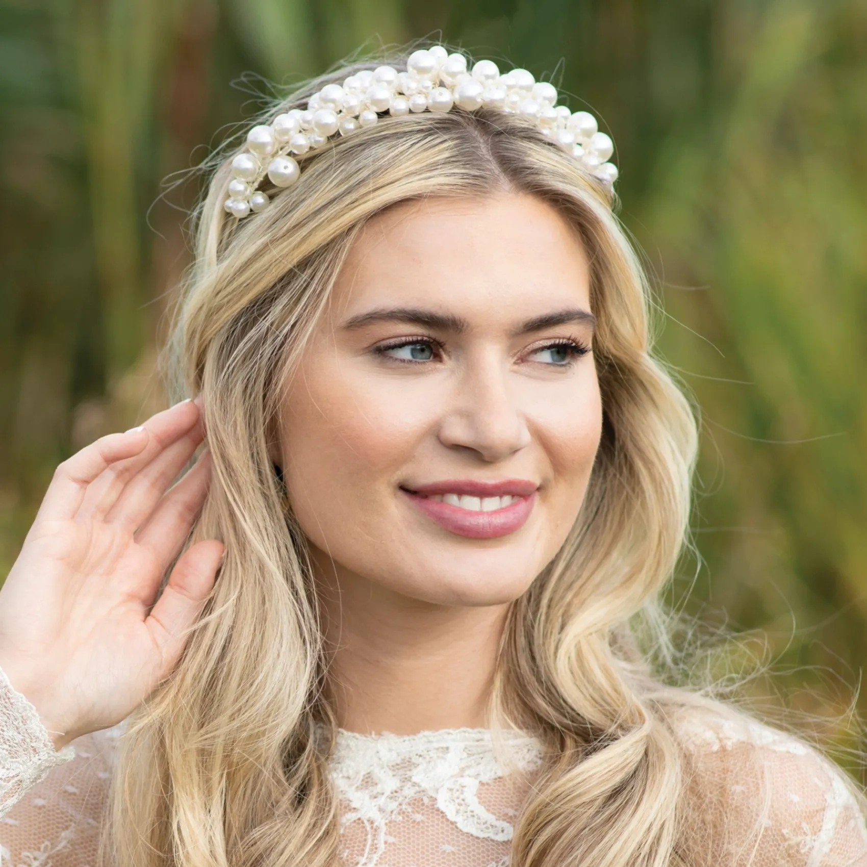 Ivory & Co Ivory and Co Odyssey Aussage Perlen Cluster Brautstirnband* Geschenke Für Die Braut | Perlen-haarschmuck
