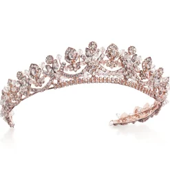 Ivory & Co Ivory and Co Prinzessin Aria Rose Gold Kristall verschönert Tiara* Haarschmuck Aus Kristall | Haarschmuck In Roségold