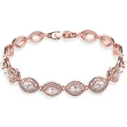 Ivory & Co Ivory and Co Promise Zirkonia Hochzeitsarmband (Rose Gold)* Geschenke Für Brautjungfern | Geschenke Für Die Braut