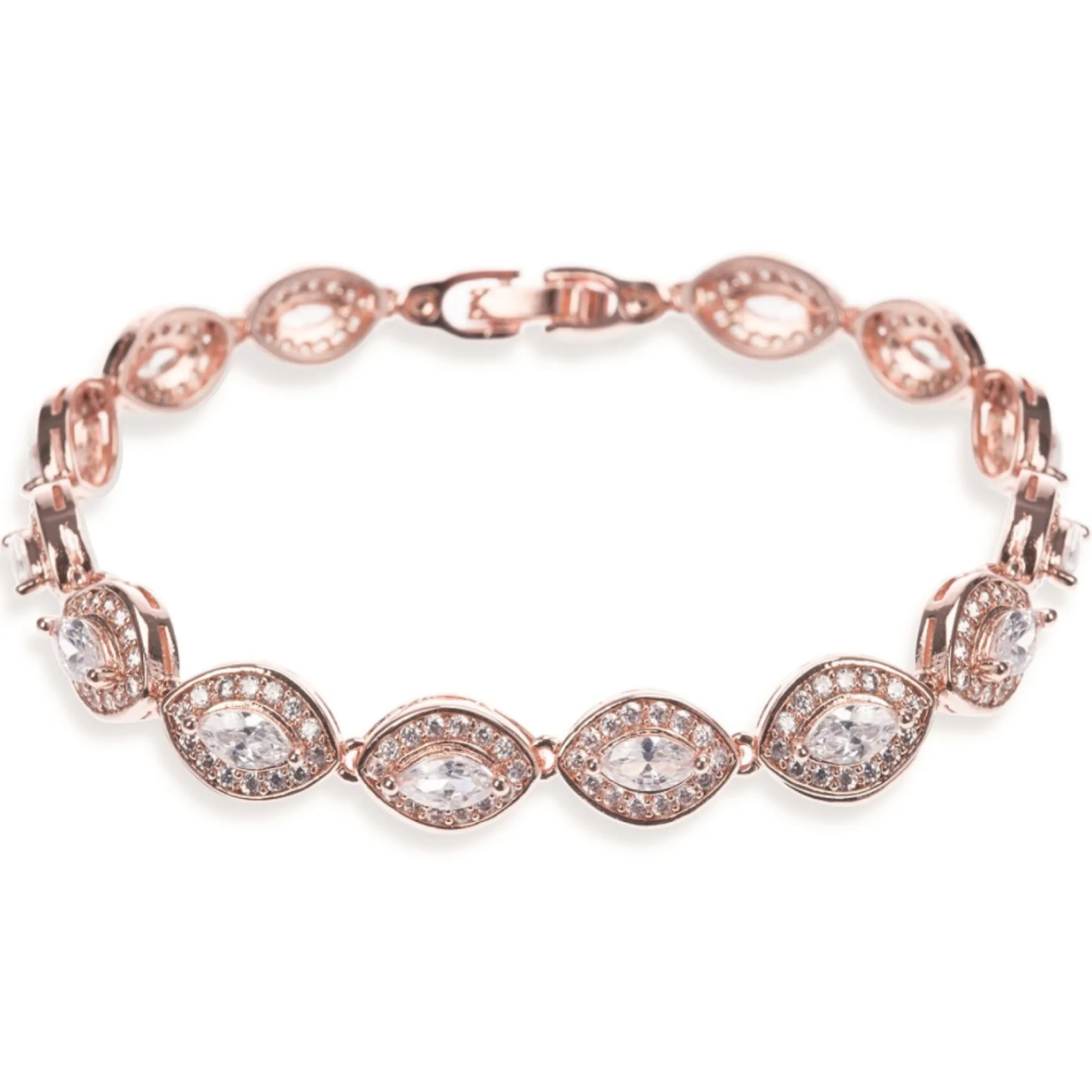 Ivory & Co Ivory and Co Promise Zirkonia Hochzeitsarmband (Rose Gold)* Geschenke Für Brautjungfern | Geschenke Für Die Braut